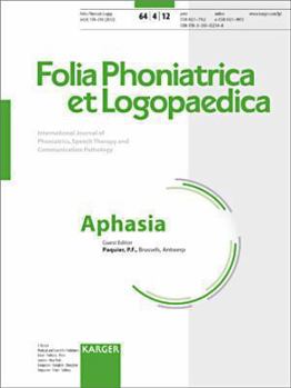 Paperback Aphasia: Special Topic Issue: 'Folia Phoniatrica Et Logopaedica 2012, Vol. 64, No. 4' Book
