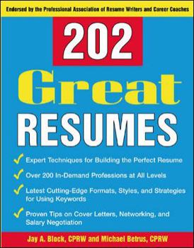 Paperback 202 Great Resumes Book