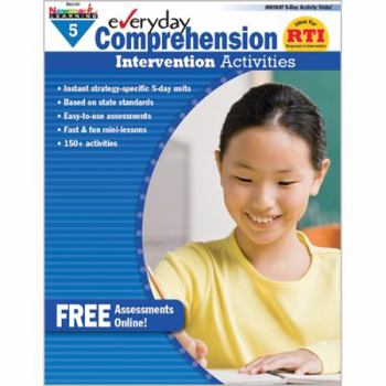 Paperback Everyday Comprehension Intervention Activities Grade 5 Book Teacher Resource Book