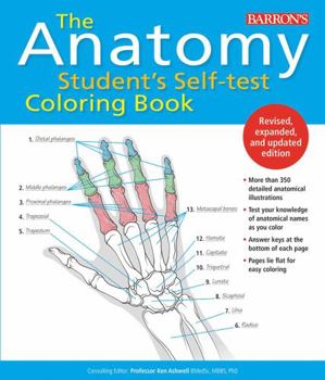 Paperback Anatomy Student's Self-Test Coloring Book