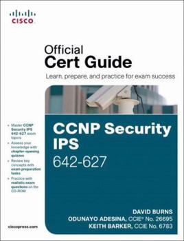 Hardcover CCNP Security Ips 642-627 Official Cert Guide Book