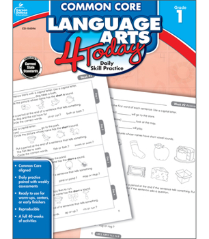 Paperback Common Core Language Arts 4 Today, Grade 1 Book