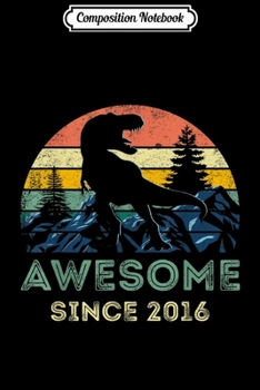 Composition Notebook: Kids Vintage 3 Year Old 3rd Birthday Dinosaur Gift  Journal/Notebook Blank Lined Ruled 6x9 100 Pages