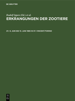 Hardcover 9. Juni Bis 13. Juni 1985 in St. Vincent/Torino [German] Book