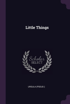 Paperback Little Things Book