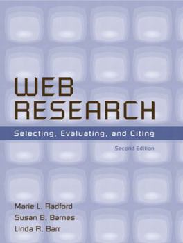 Paperback Web Research: Selecting, Evaluating, and Citing Book