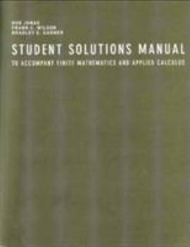 Paperback Student Solutions Manual for Wilson's Finite Mathematics and Applied Calculus Book