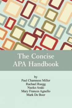 Paperback The Concise APA Handbook Book