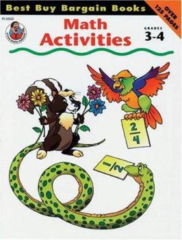 Paperback Math Activities Grades 3-4 Book