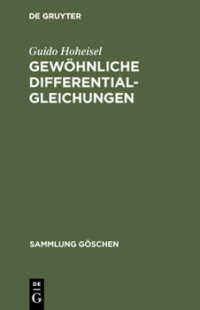 Hardcover Gewöhnliche Differentialgleichungen [German] Book