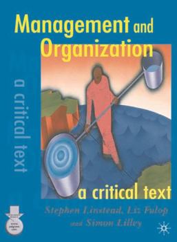 Paperback Management and Organization: A Critical Text Book