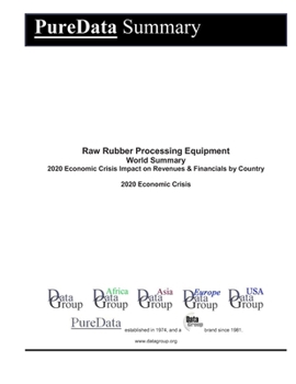 Raw Rubber Processing Equipment World Summary: 2020 Economic Crisis Impact on Revenues & Financials by Country (PureData World Summary)