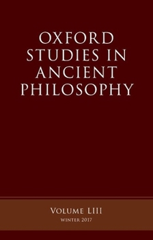 Hardcover Oxford Studies Ancient Philosophy, Volume 53 Book