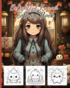 Paperback Delightful Kawaii Coloring Book: Cute Kawaii Coloring Book, Adorable Cute Illustrations For Stress Relief Book