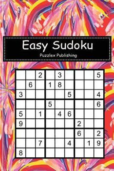 Easy Sudoku: Sudoku Puzzle Game For Beginers With Seamless Floral Pattern Cover