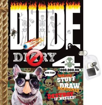 Paperback Dude Diary 4 [With Lock] Book