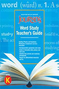 Spiral-bound Journeys: Guided Word Study Grade K 2012 Book