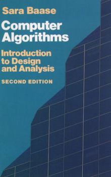 Hardcover Computer Algorithms: Introduction to Design and Analysis Book