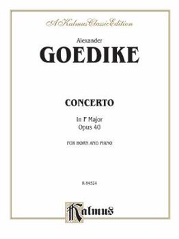Paperback Concerto for Horn and Orchestra: Part(s) Book