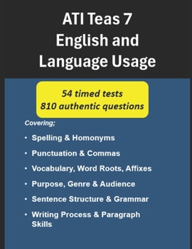 Paperback ATI Teas 7 English and Language Usage Book