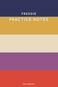 Freddie Practice Notes: Cute Stripped Autumn Themed Dancing Notebook for Serious Dance Lovers - 6x9 100 Pages Journal