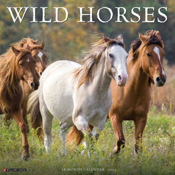 Calendar Wild Horses 2025 12 X 12 Wall Calendar Book