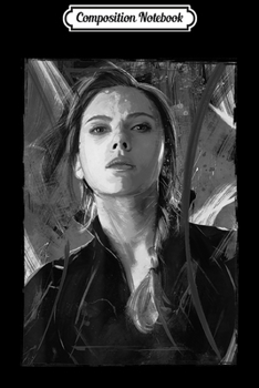 Composition Notebook: Marvel Avengers Endgame Black Widow Dark Painted Poster  Journal/Notebook Blank Lined Ruled 6x9 100 Pages