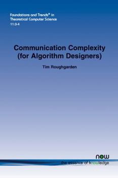 Paperback Communication Complexity (for Algorithm Designers) Book