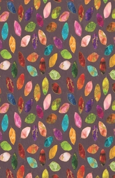 Paperback Dot Grid Journal Notebook: Colorful Leaf Pattern Leaves Autumn - Bullet Planner Book - Dotted Grid - 5.5 X 8.5" 120 Pg - DIY Weekly Spread - Orga Book