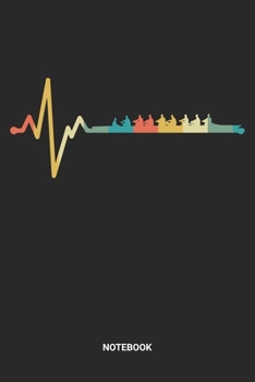 Notebook: Retro Vintage Rowing Themed Notebook (6x9 inches) with Blank Pages ideal as an Outdoor and Adventure Journal. Perfect as a Water Sports ... and Racing lover. Great gift for Men & Women