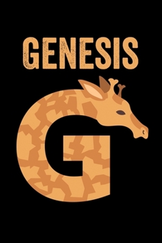 Genesis: Journal (Diary, Notebook) Personalized Custom Name Alphabet Giraffe Birthday Gift for Girls