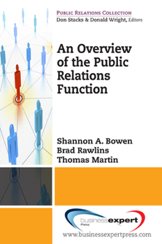 Paperback An Overview of the Public Relations Function Book