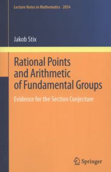 Paperback Rational Points and Arithmetic of Fundamental Groups: Evidence for the Section Conjecture Book