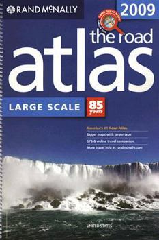 Spiral-bound Rand McNally Large Scale United States Road Atlas Book