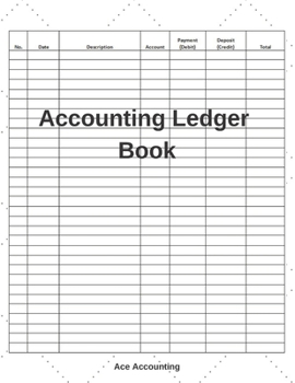 Accounting Ledger Book: A Simple Accounting Ledger Notebook for Bookkeeping
