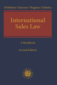 Hardcover International Sales Law: A Handbook Book