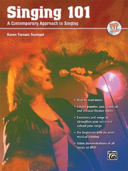 Paperback Singing 101: A Contemporary Approach to Singing, Book & DVD [With DVD] Book