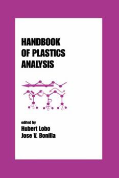 Hardcover Handbook of Plastics Analysis Book
