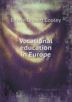 Paperback Vocational education in Europe Book