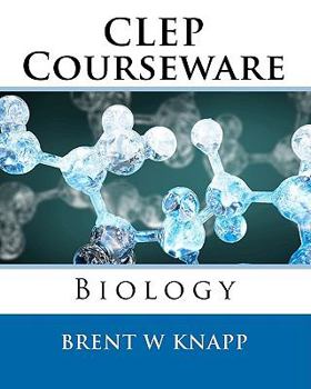 Paperback CLEP Courseware Biology Book