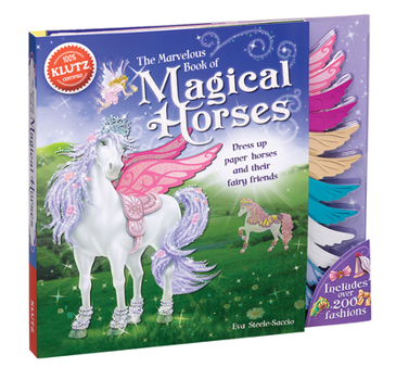 Toy Magical Horses [With Storage Envelope and 6 Paper Horses, 3 Paper-Doll Fairies, 4 Background and Punch-Out(s)] Book