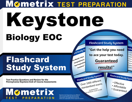 Misc. Keystone Biology Eoc Flashcard Study System: Keystone Eoc Test Practice Questions & Exam Review for the Pennsylvania Keystone End-Of-Course Assessment Book
