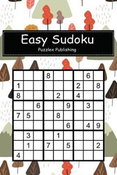 Easy Sudoku: Sudoku Puzzle Game For Beginers With autumn tree and mountain seamless pattern cover