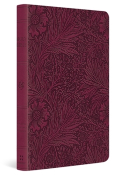 Imitation Leather ESV Value Thinline Bible (Trutone, Raspberry, Floral Design) Book