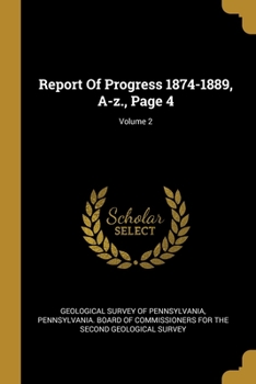 Paperback Report Of Progress 1874-1889, A-z., Page 4; Volume 2 Book