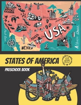 Paperback States of America Preschool Book: books for preschoolers under 5 Book