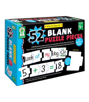 Misc. Write-On/Wipe-Off: 52 Blank Puzzle Pieces Book