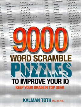 Paperback 9000 Word Scramble Puzzles to Improve Your IQ Book