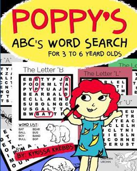 Paperback Poppy's Abc's Word Search for 3 to 6 Year Olds Book