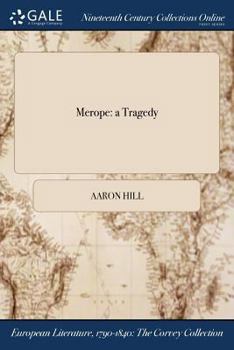 Paperback Merope: a Tragedy Book